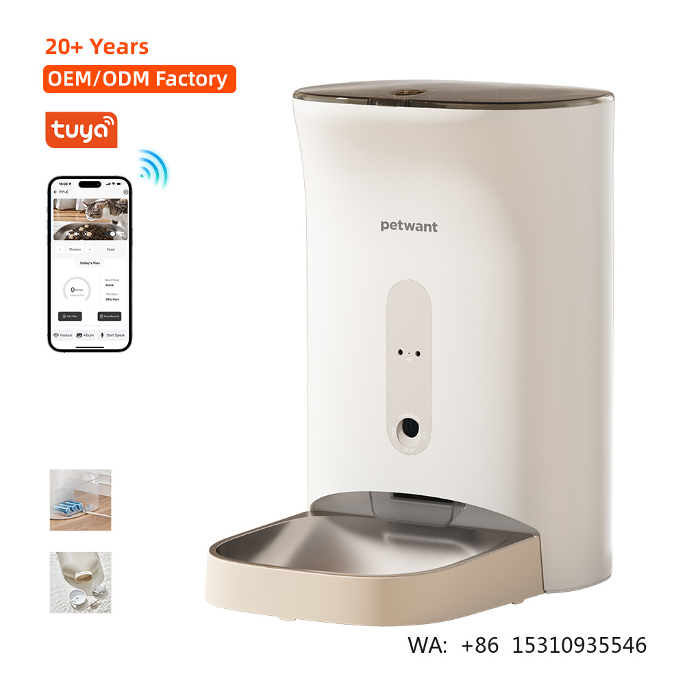 Smart Pet Feeder Camera Wifi - Petwant 4.5L Smart Pet Feeder Camera