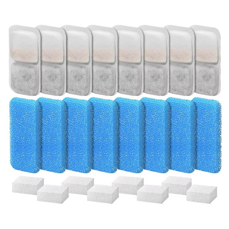 Pet Water Fountain Pump Replacement - 8 Set Cat Water Fountain Filters