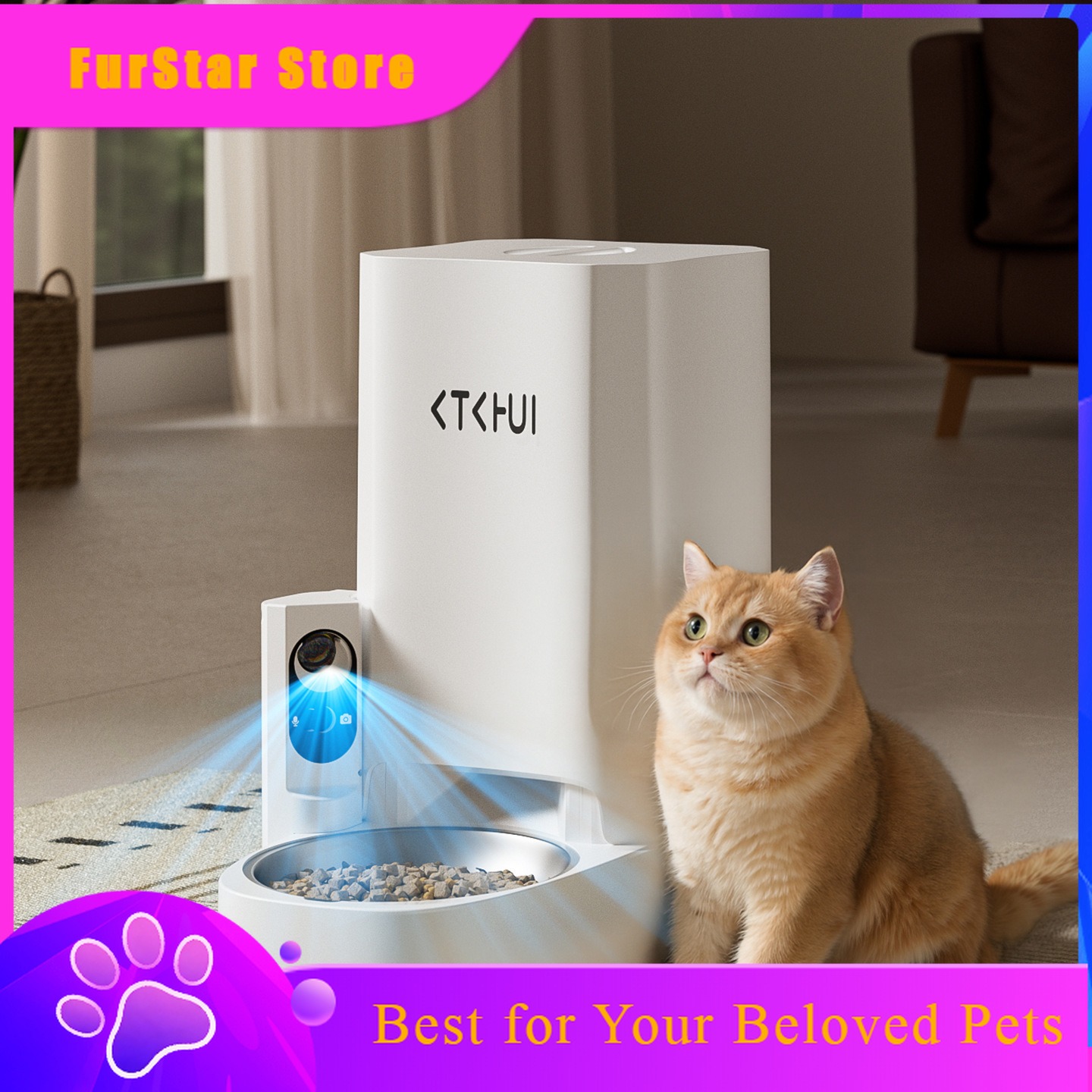 Pet Feeder App Control Portion - FurStarNew Smart XL Capacity Pet Feeder