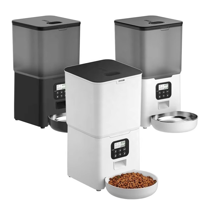 Automatic Cat Feeder 6L Timed - 6L Smart Pet Dog Feeder Automatic