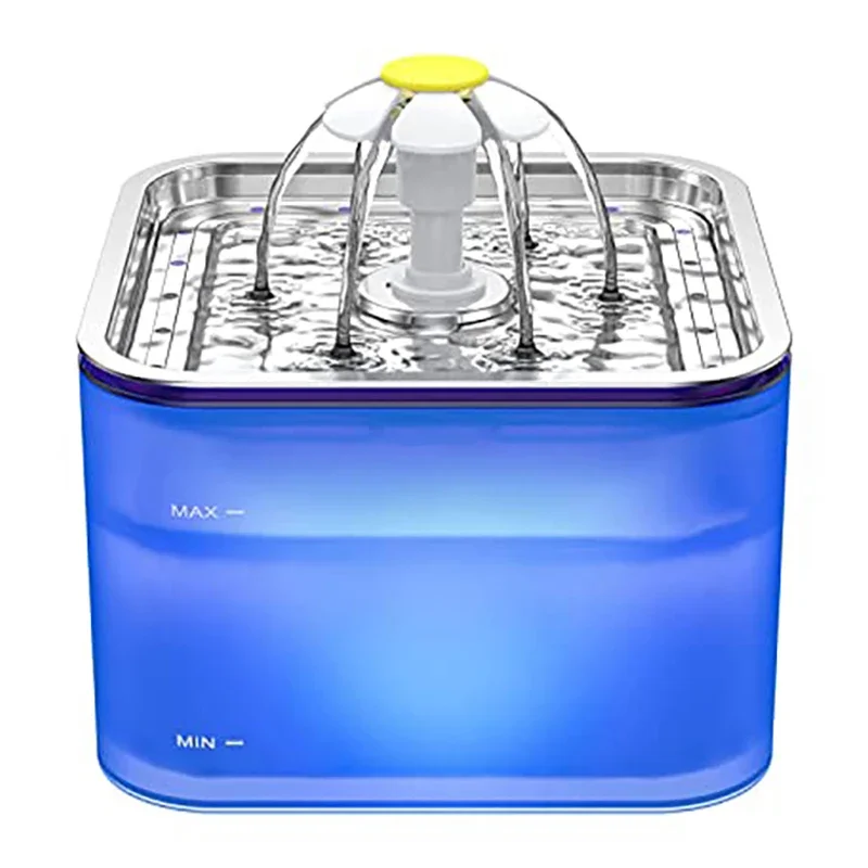 Automatic Cat Water Dispenser 3L - 3L Crystal Cat Water Fountain Stainless