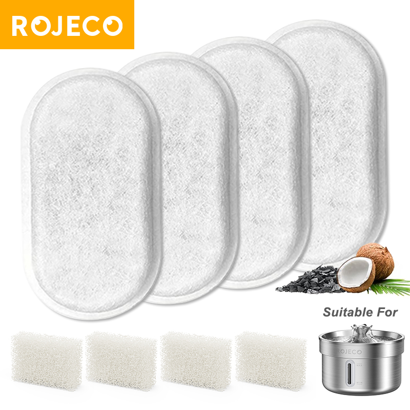 Pet Water Fountain Pump Replacement - ROJECO Replaceable Water Fountain Filter For