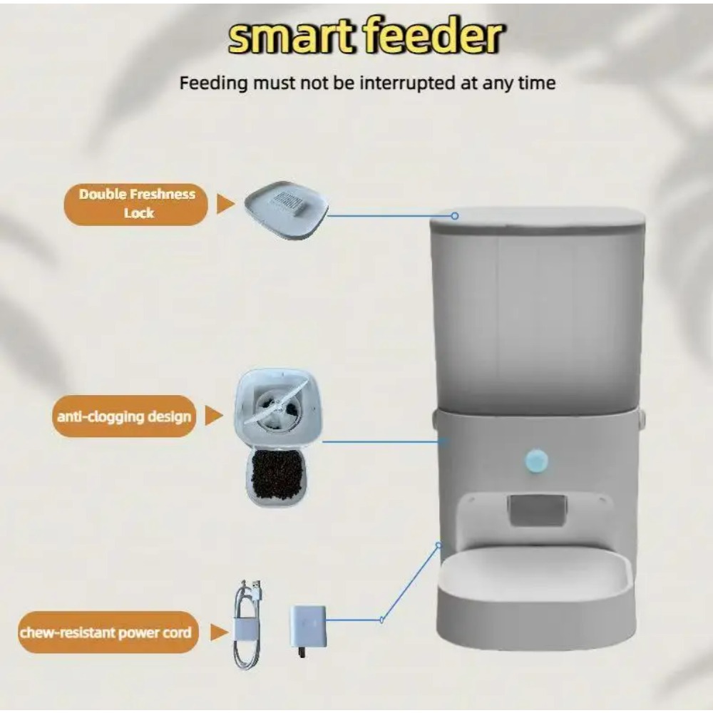 6L Automatic Timed Feeder Pet  - đánh giá và giá Automatic Cat Feeder 6L Timed