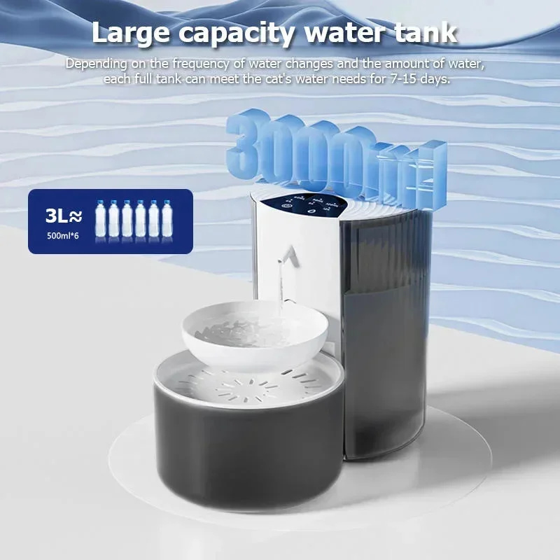 3L Large Capacity Pet Smart Wa - đánh giá và giá Automatic Cat Water Dispenser 3L
