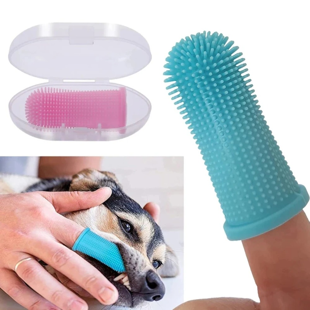 Pet Finger Toothbrush, Silicon - đánh giá và giá Pet Fountain Cleaning Kit