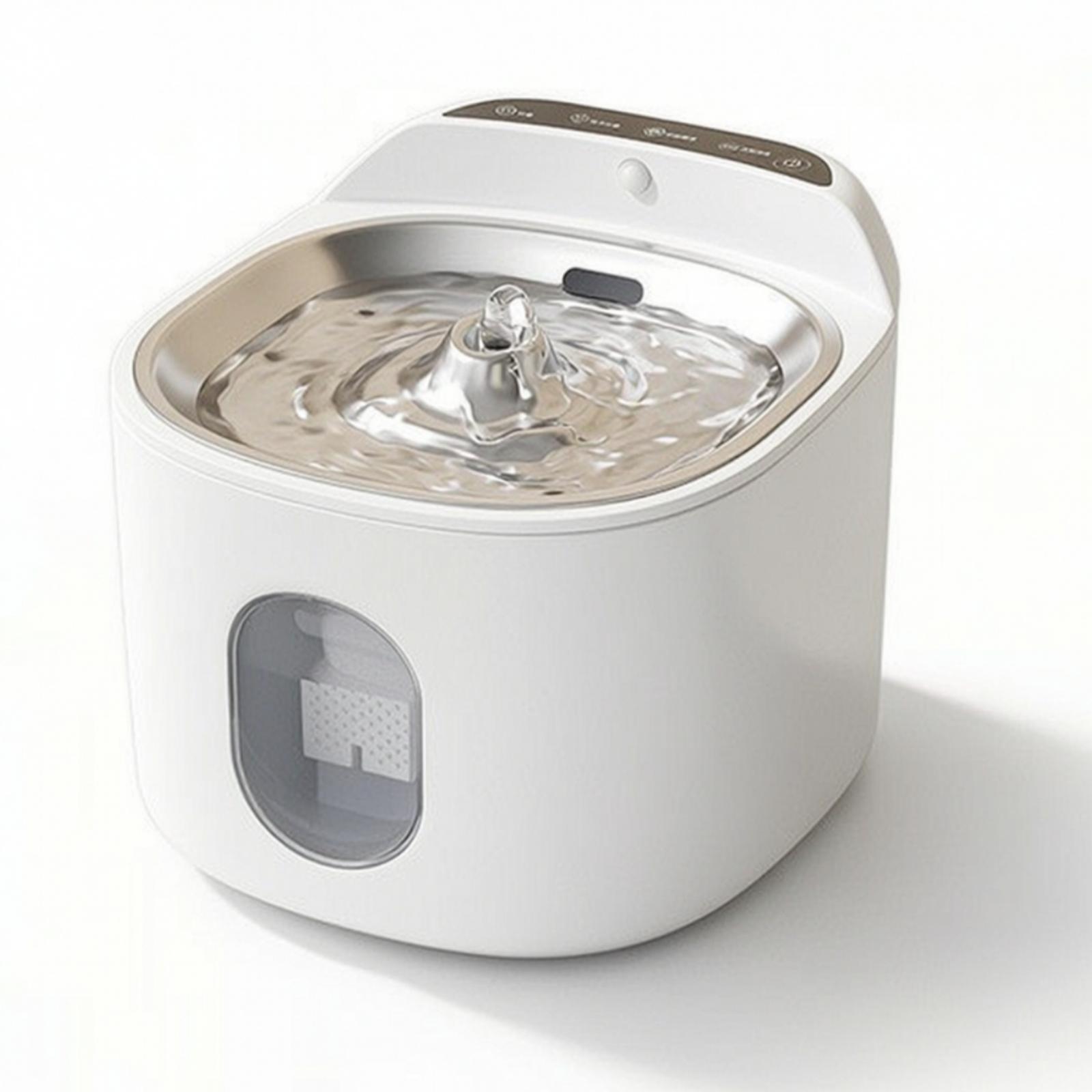 Rechargeable Automatic Drinkin - đánh giá và giá Pet Water Fountain Stainless Steel
