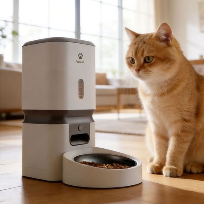 6L New Automatic Cat Feeder Ti - đánh giá và giá Automatic Cat Feeder 6L Timed