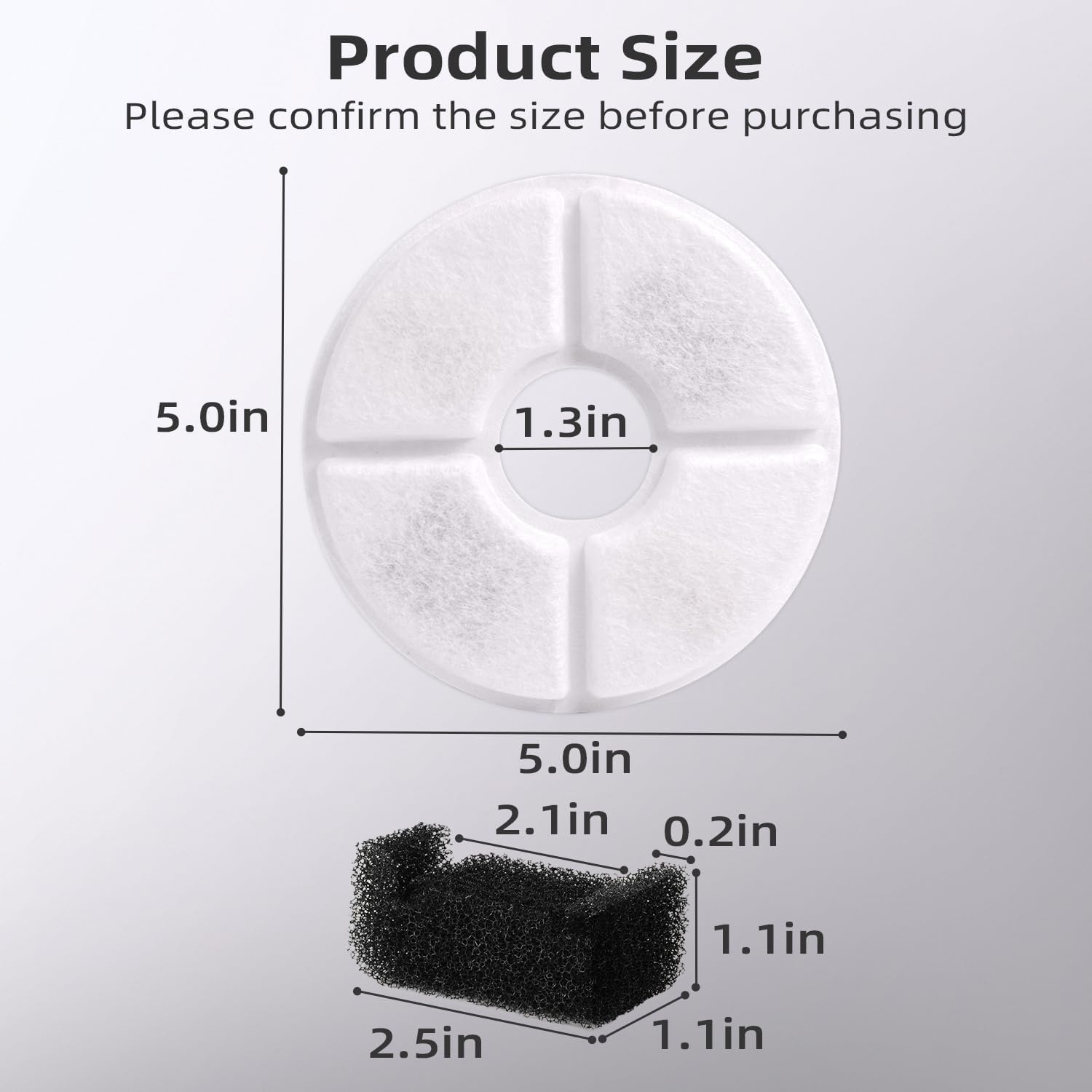 Round Carbon Filters Set Cat D - đánh giá và giá Pet Fountain Filter Replacement