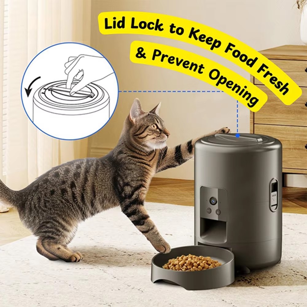 Wi-Fi Smart Portable Battery-P - đánh giá và giá Pet Feeder App Control Portion