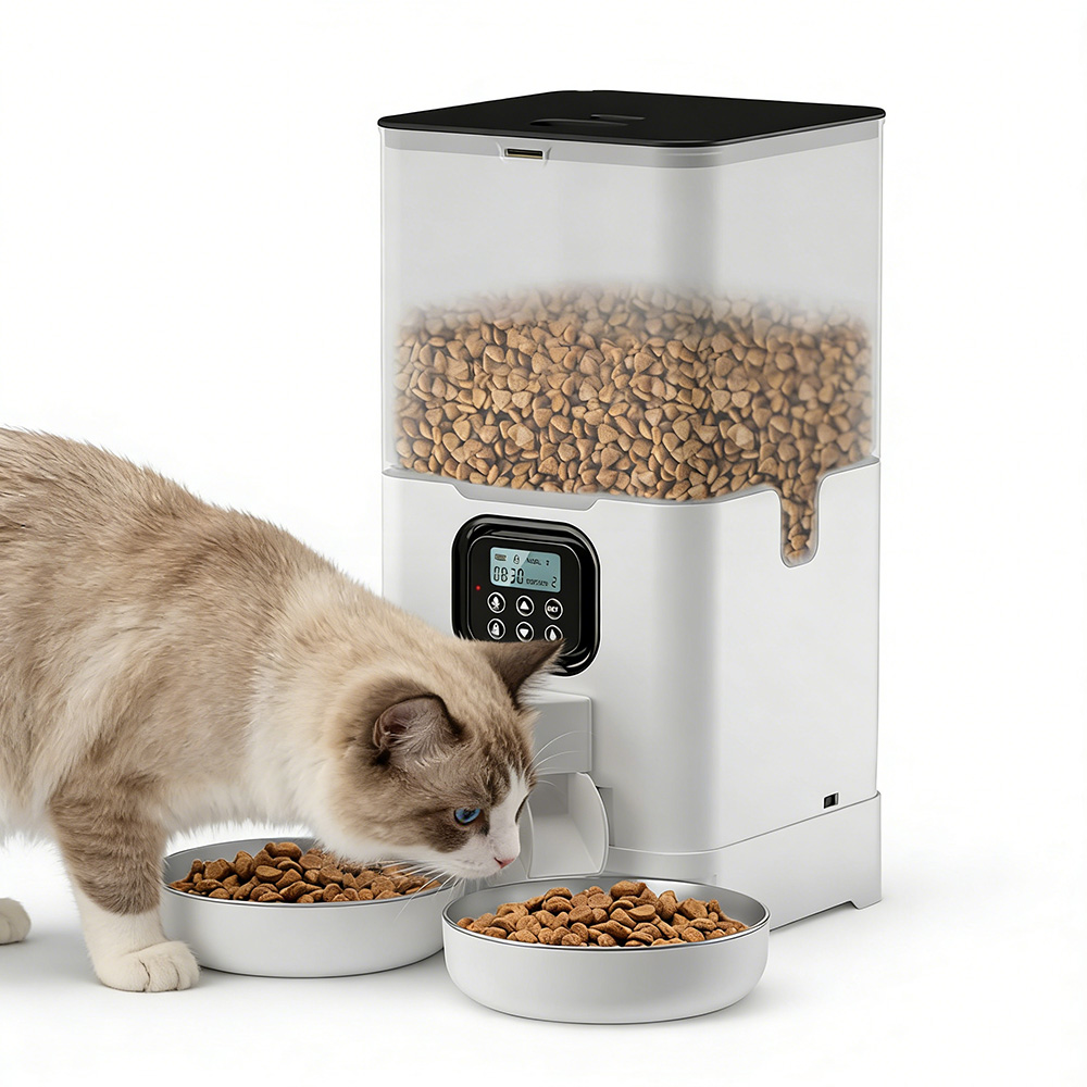 6L Automatic Smart Pet Feeder  - đánh giá và giá Automatic Cat Feeder 6L Timed