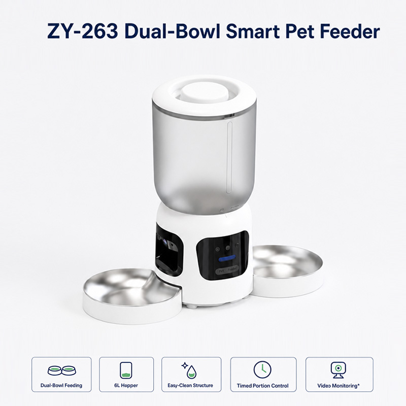 Automatic Smart Pet Feeder Dou - đánh giá và giá Pet Feeder App Control Portion