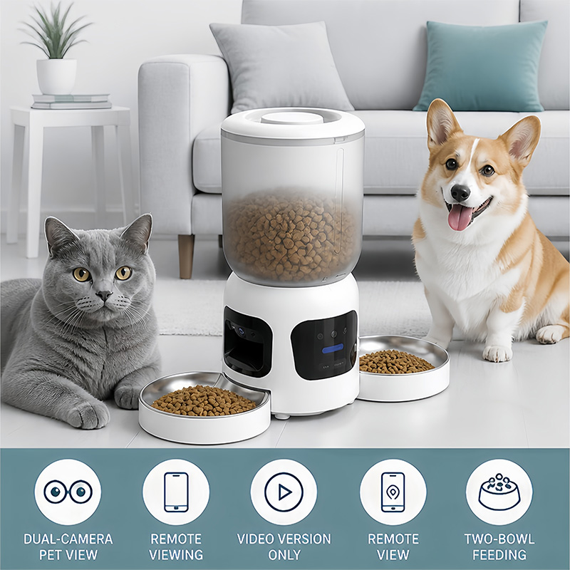 Automatic Smart Pet Feeder Dou - đánh giá và giá Pet Feeder App Control Portion