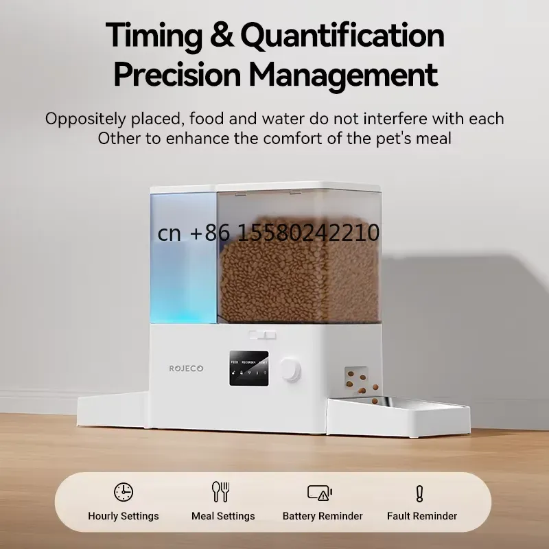 ROJECO 8.5L Automatic Pet Feed - đánh giá và giá Smart Pet Water Fountain Wifi