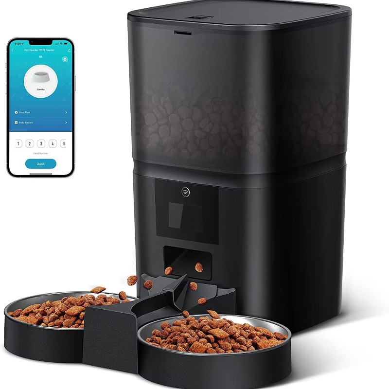 Automatic Smart Plastic Love F - đánh giá và giá Automatic Cat Feeder 6L Timed