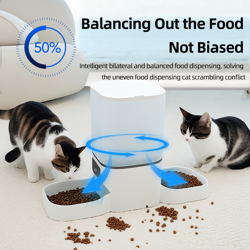 6L Double Bowl Tuya Smart WIFi - đánh giá và giá Automatic Cat Feeder 6L Timed