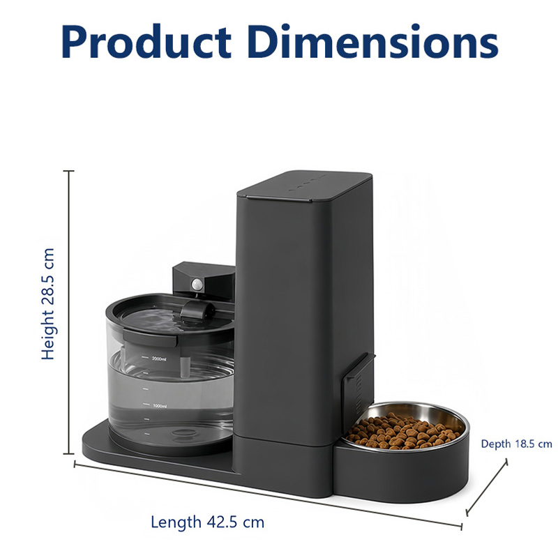 Integrated Pet Feeder 2-in-1 W - đánh giá và giá Wireless Pet Water Fountain Battery