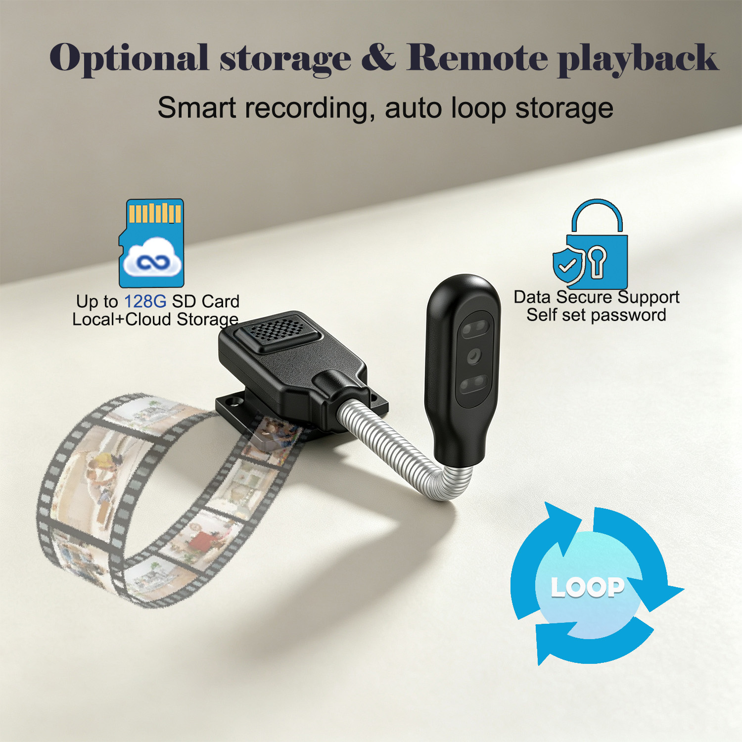 Flexible Gooseneck Baby Pet Mo - đánh giá và giá Smart Pet Feeder Camera Wifi