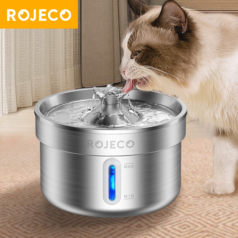ROJECO Stainless Steel Cat Wat - đánh giá và giá Smart Pet Water Fountain Wifi