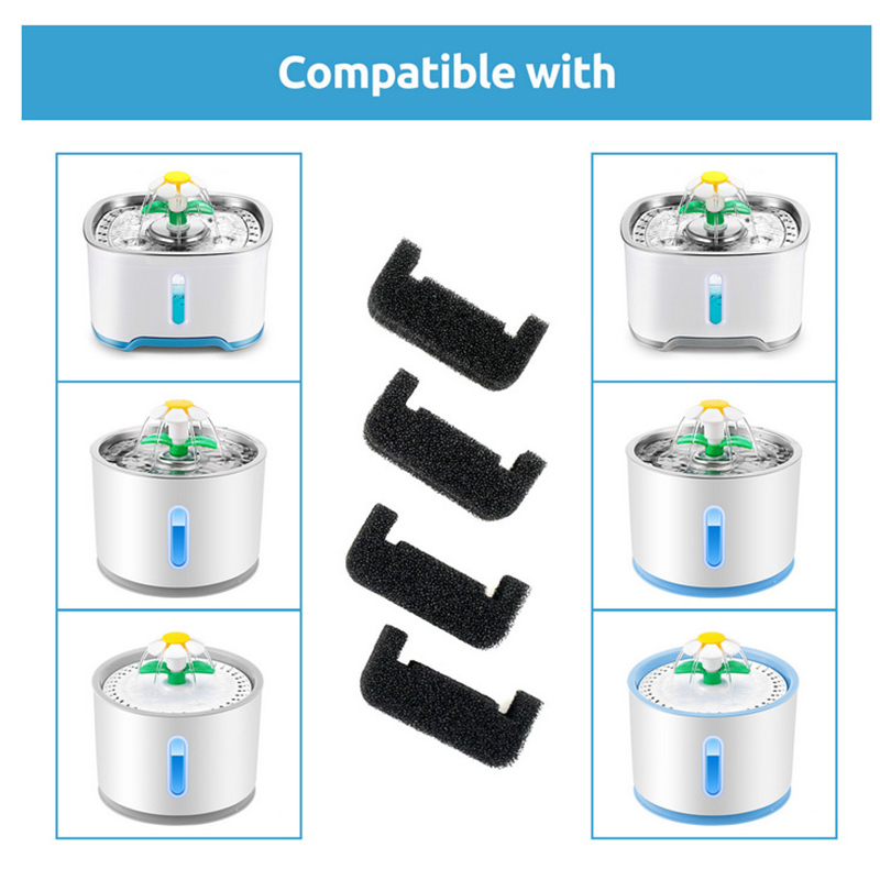 1/4Pc Sponge Filter for Cat Wa - đánh giá và giá Pet Fountain Filter Replacement