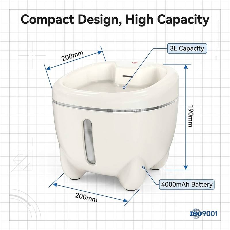 3L Wireless Automatic Eco-Frie - đánh giá và giá Automatic Cat Water Dispenser 3L