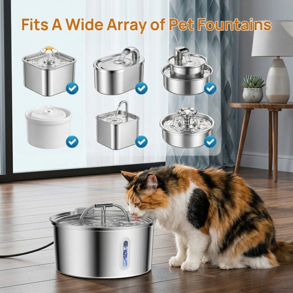 Cat Water Fountain Filter 12 P - đánh giá và giá Pet Fountain Filter Replacement