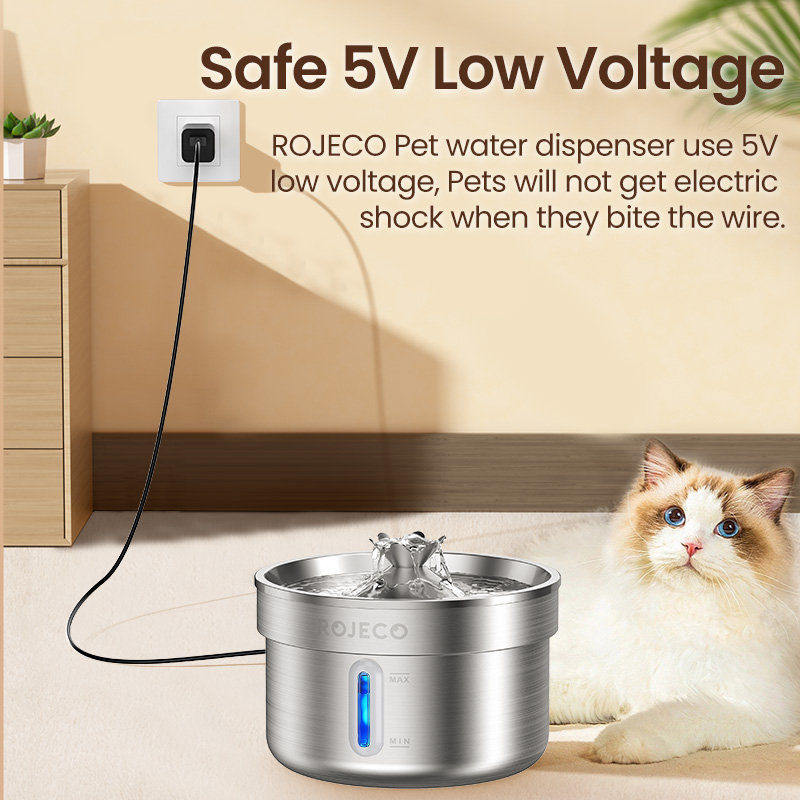 ROJECO Stainless Steel Pet Dri - đánh giá và giá Smart Pet Water Fountain Wifi