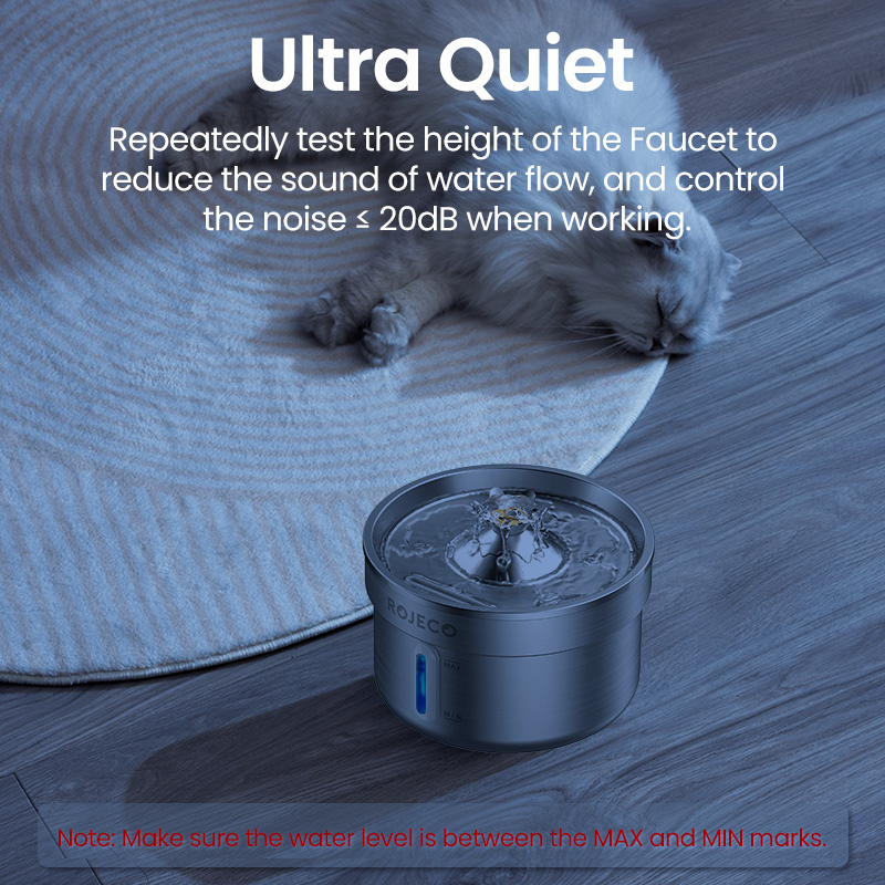 ROJECO Stainless Steel Pet Dri - đánh giá và giá Smart Pet Water Fountain Wifi