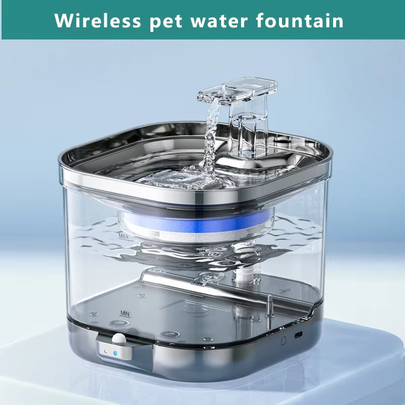 Automatic Pet Drinking Fountai - đánh giá và giá Wireless Pet Water Fountain Battery