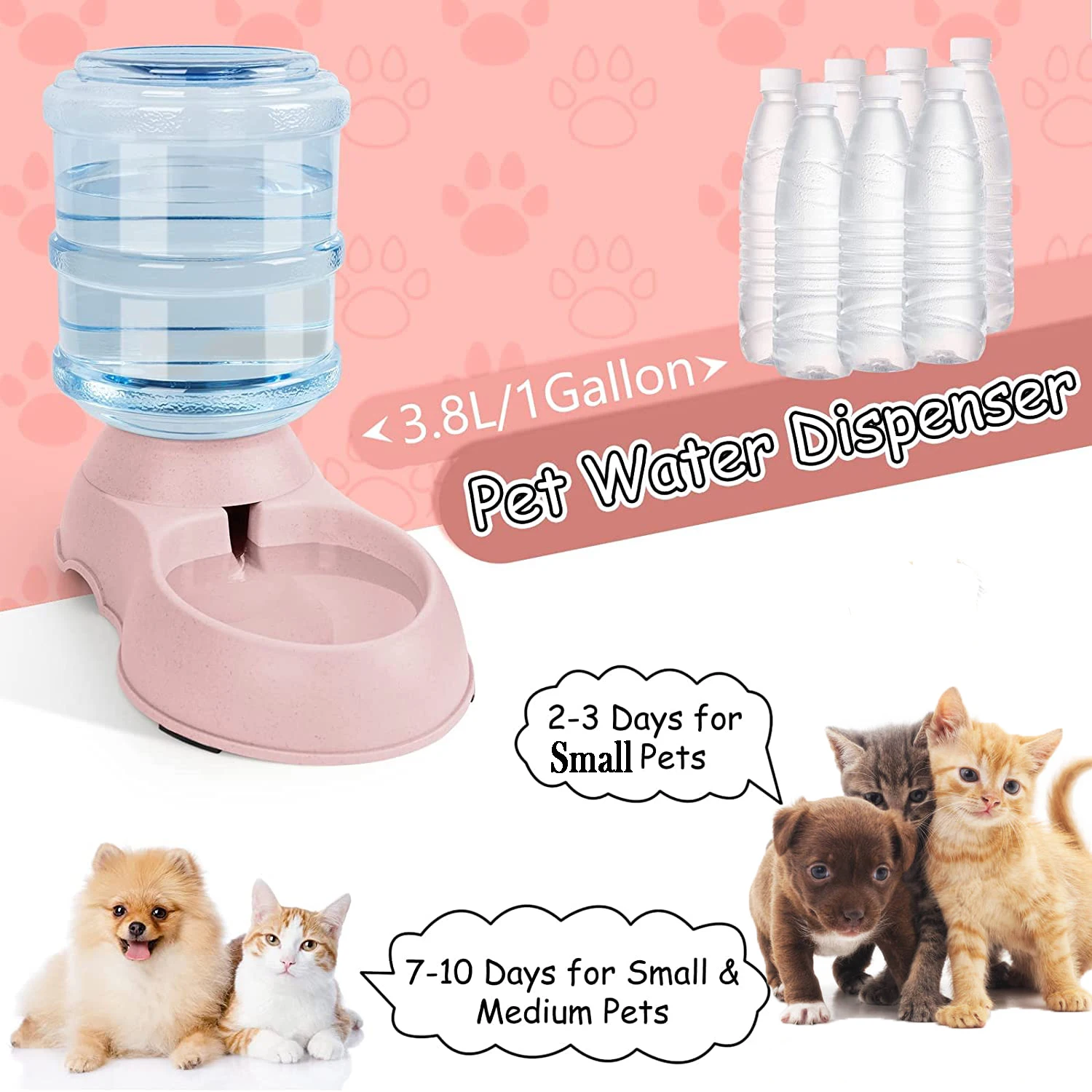 Automatic Water Dispenser Larg - đánh giá và giá Pet Water Fountain Stainless Steel