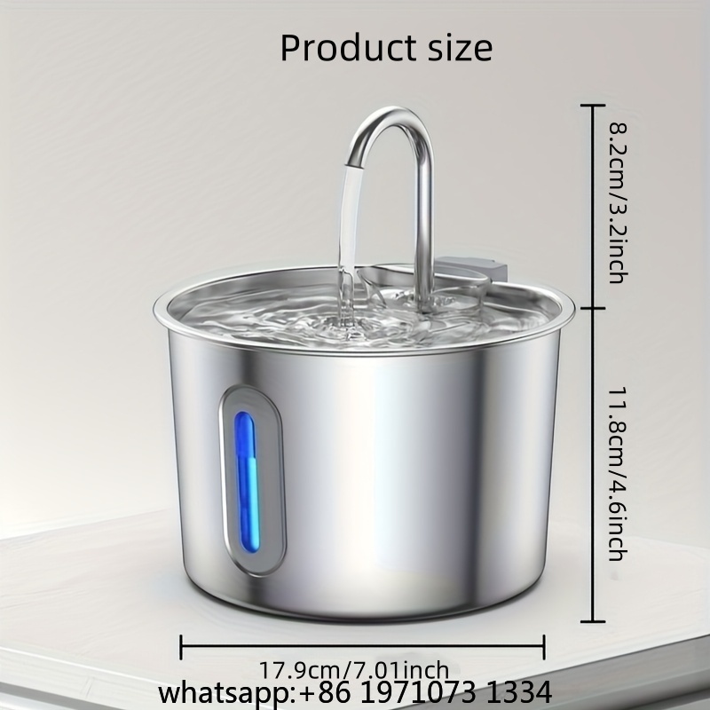 2.2L Stainless Steel Pet Water - đánh giá và giá Pet Water Fountain Stainless Steel