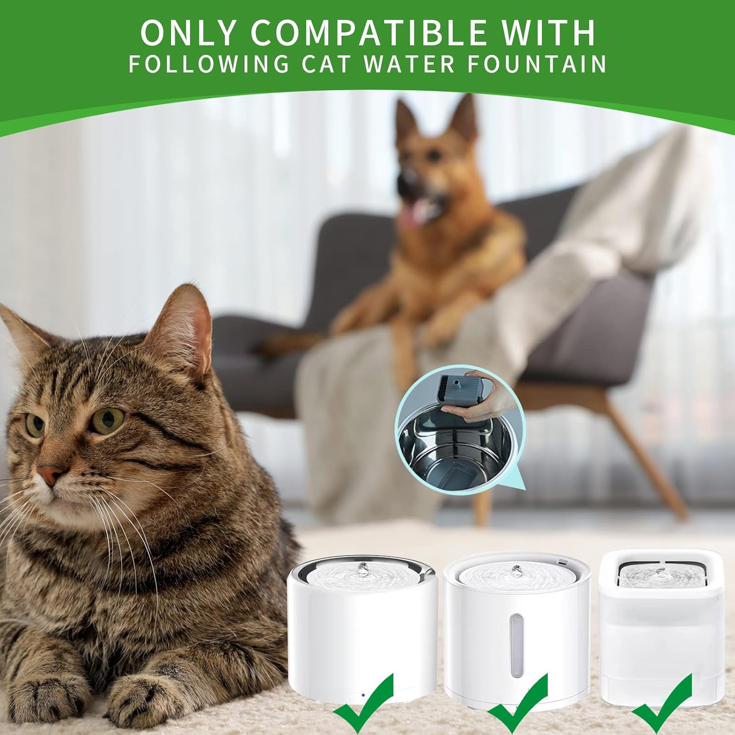 12 Pack Cat Water Fountain Spo - đánh giá và giá Pet Water Fountain Stainless Steel