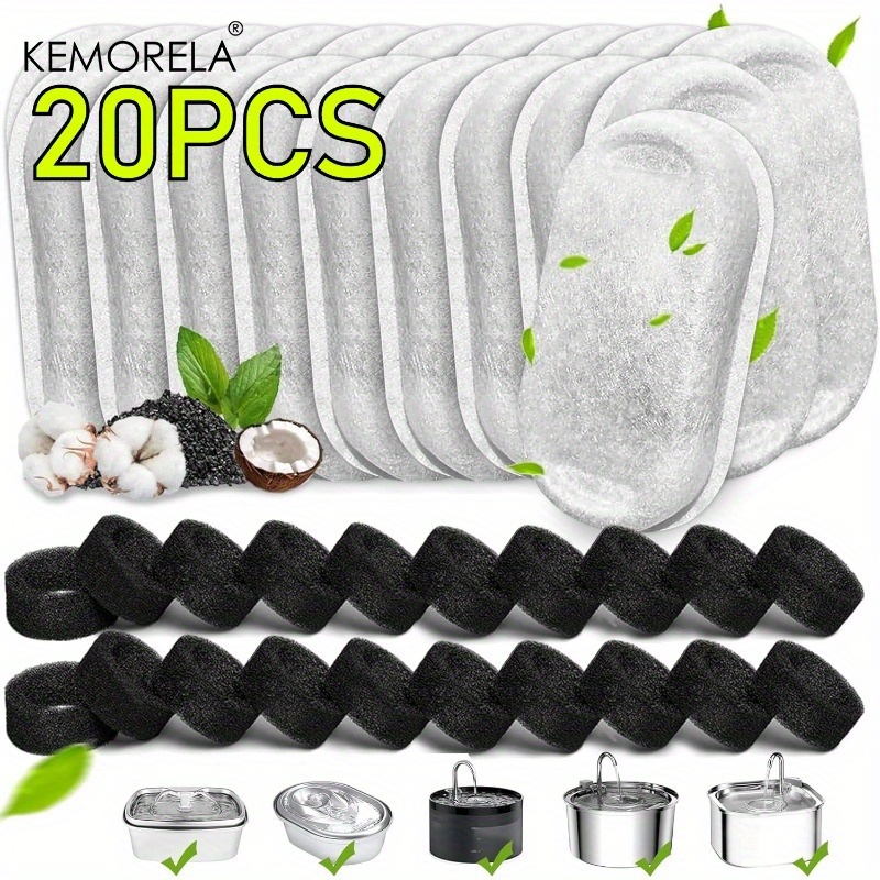 KEMORELA 20PCS Cat Water Fount - đánh giá và giá Pet Water Fountain Stainless Steel
