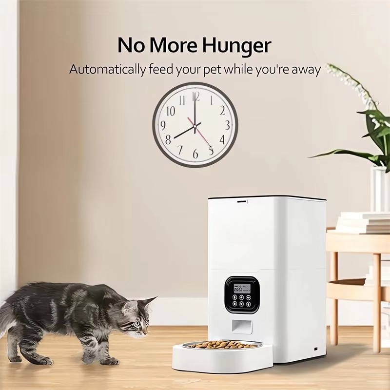 6L Smart Pet Dog Feeder Automa - đánh giá và giá Automatic Cat Feeder 6L Timed