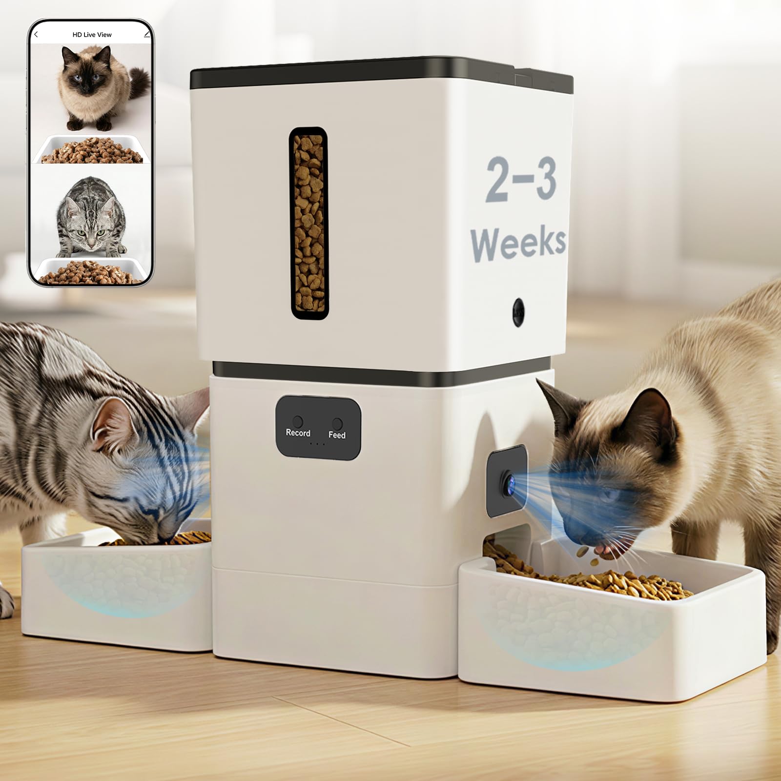 5GHz WiFi 8L Smart Automatic P - đánh giá và giá Smart Pet Feeder Camera Wifi