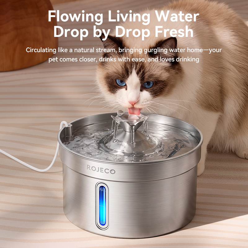 ROJECO 4L Stainless Steel Auto - đánh giá và giá Smart Pet Water Fountain Wifi