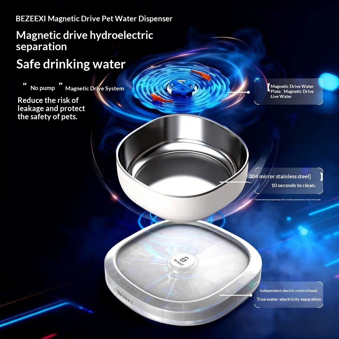 InnovatiMagnetic Drive Wireles - đánh giá và giá Wireless Pet Water Fountain Battery