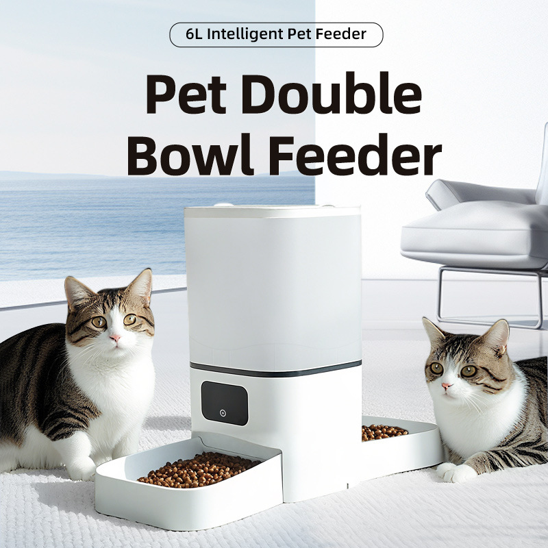 Smart Bluetooth Automatic Pet  - đánh giá và giá Automatic Cat Feeder 6L Timed