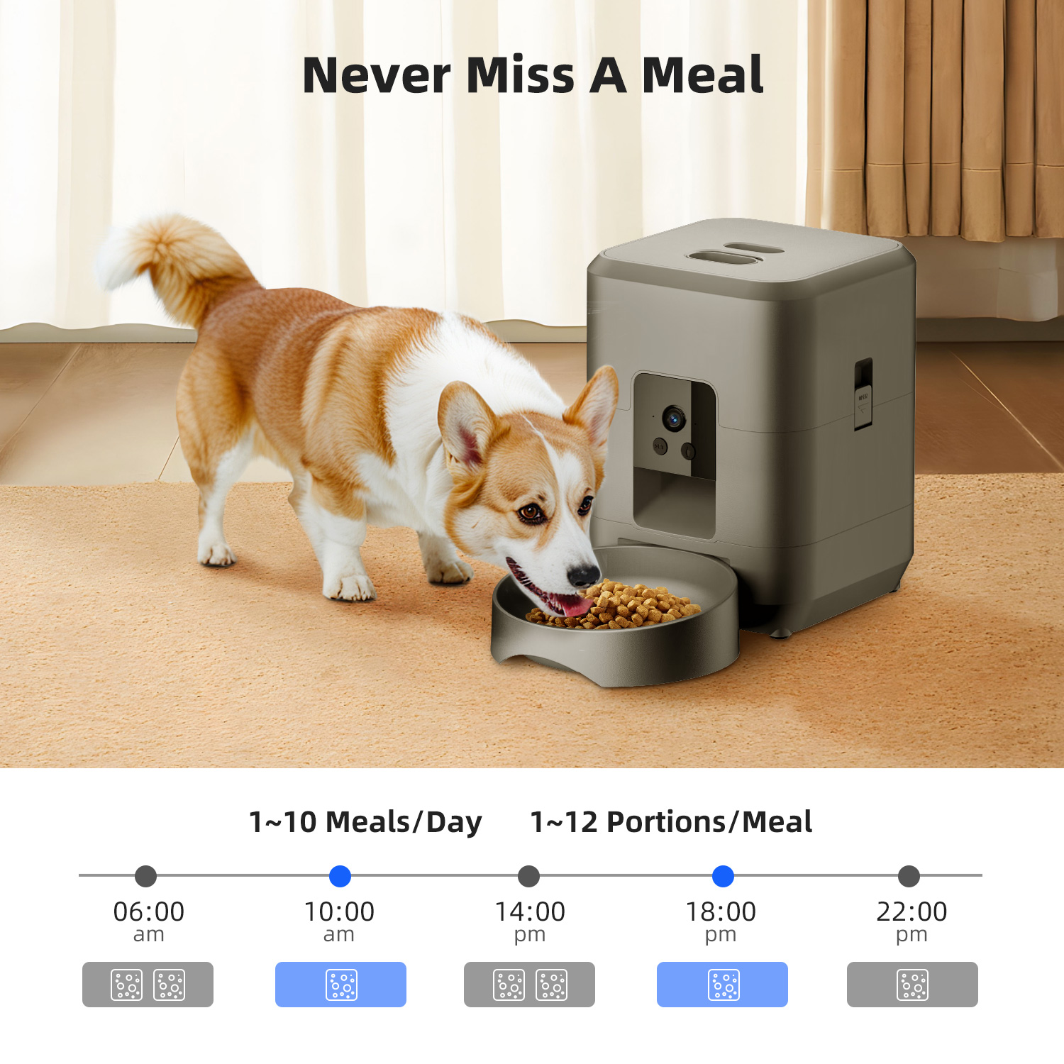 2L Automatic Pet Feeder Cat Sm - đánh giá và giá Smart Pet Feeder Camera Wifi