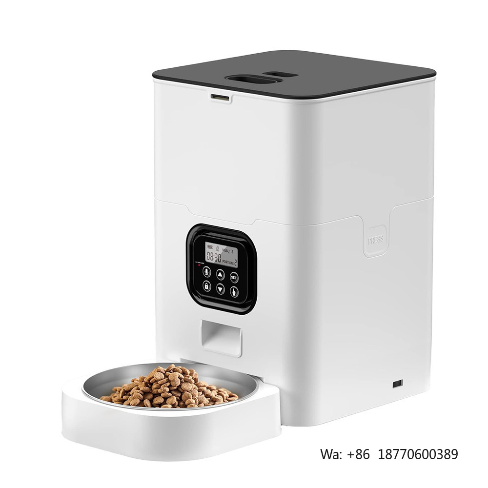 Manufacturer Smart White 4L 6L - đánh giá và giá Automatic Cat Feeder 6L Timed