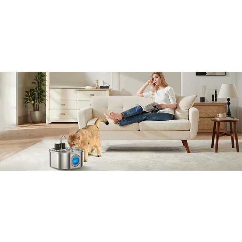 3.2L Wireless Cat Water Founta - đánh giá và giá Pet Water Fountain Stainless Steel